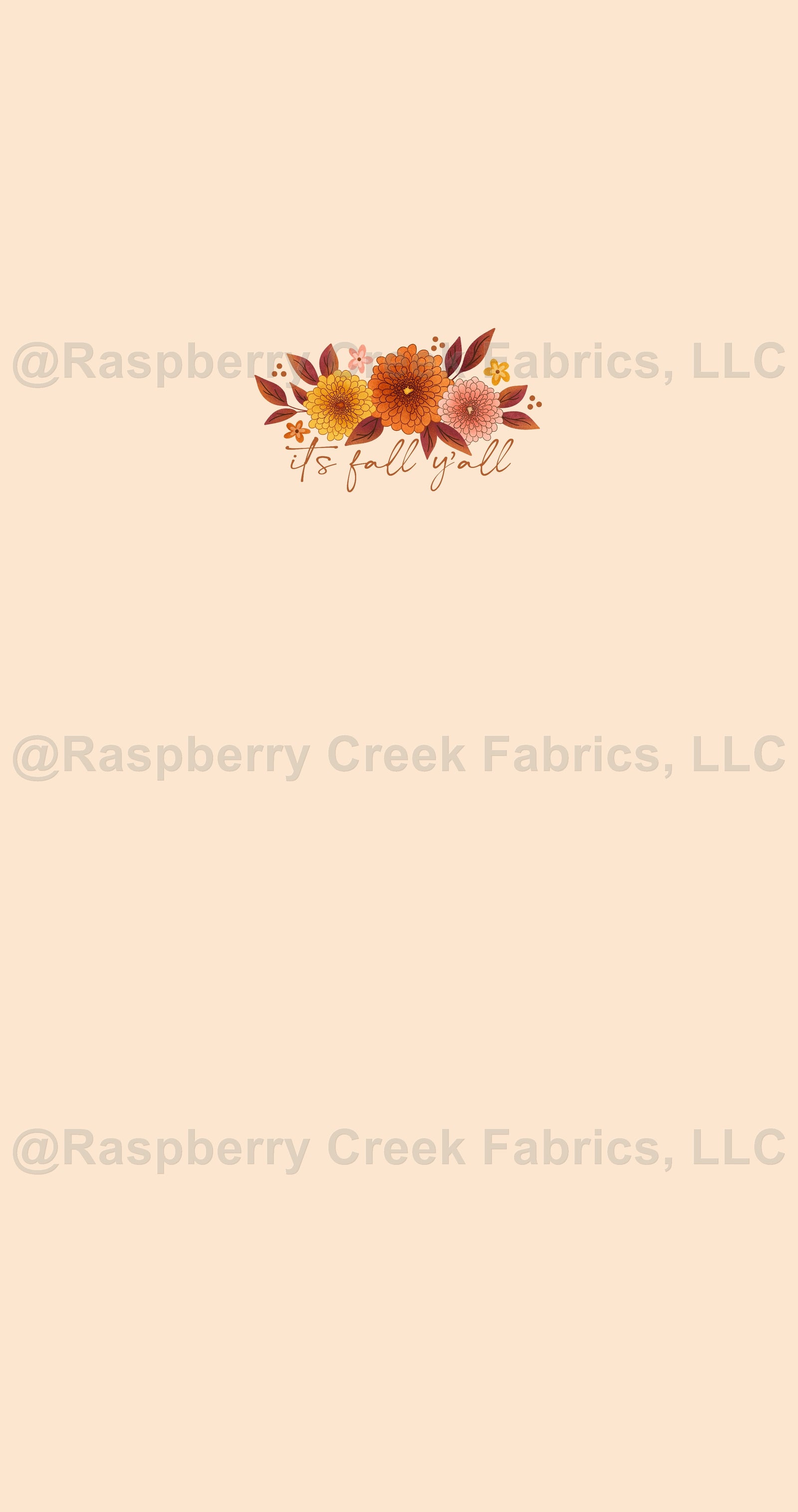 Fall Y'all Panel- It's Fall Fabric, Raspberry Creek Fabrics, watermarked