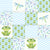 Friendly Frog Patchwork Blue Image