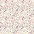 Coral Plum Dusty Blue and Green Ditsy Floral Print Fabric Image