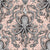 Octopus Damask Fabric - Seashell Pink - Fabric Victorian Antique Steampunk Kraken Peach Image