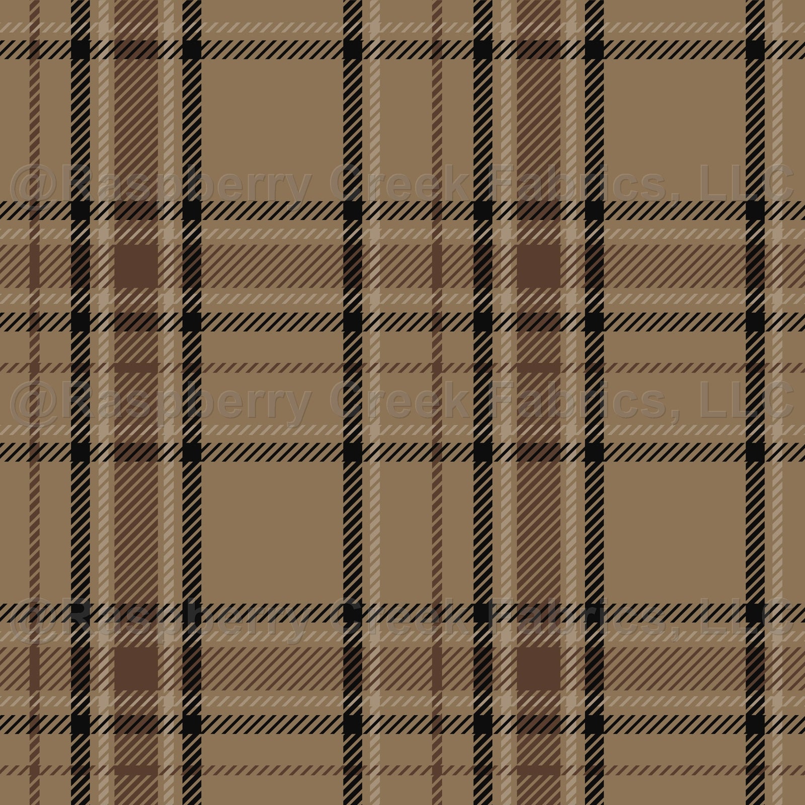 Dark Academia | Beige and Brown Plaid Tartan