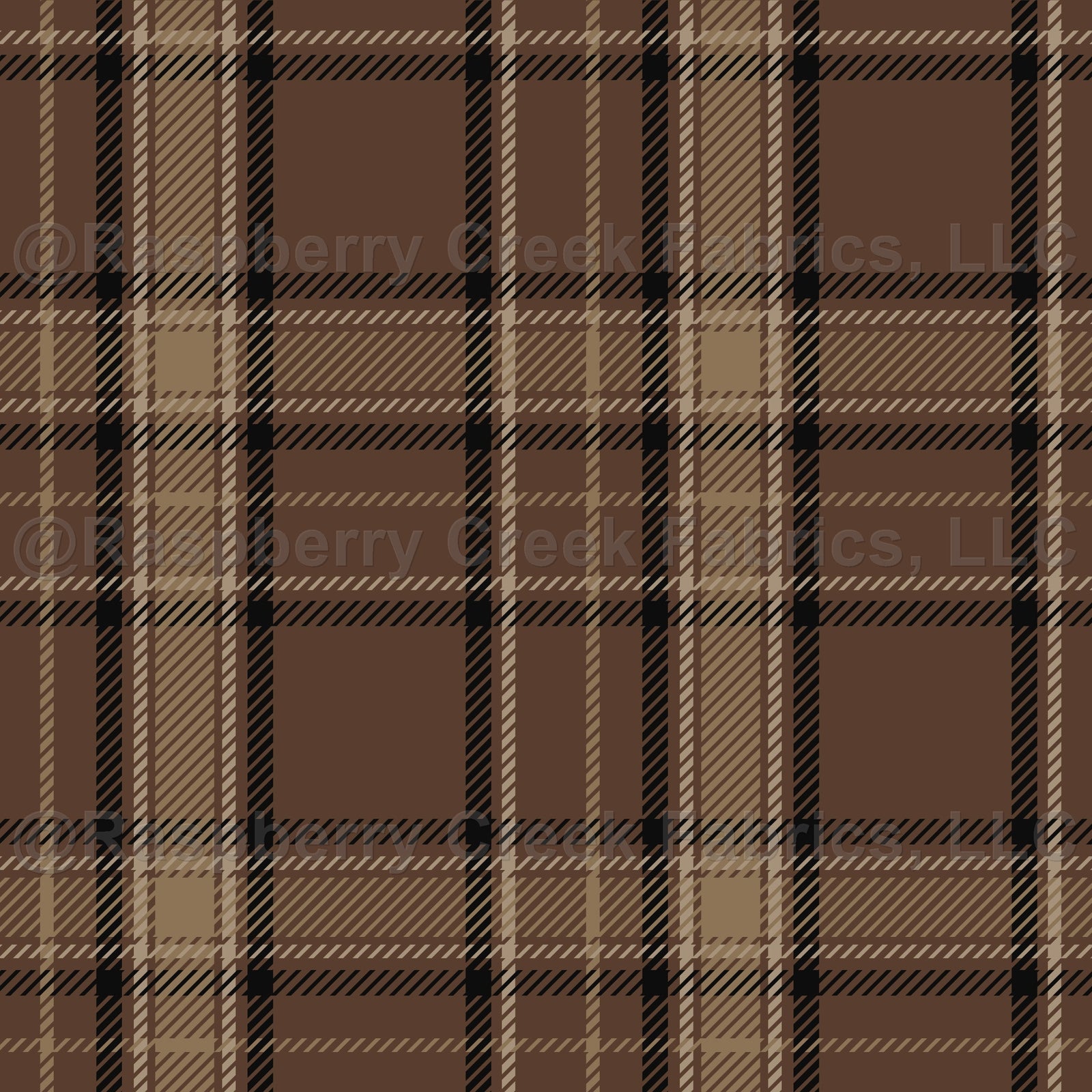 Dark Academia | Beige and Coffee Brown Plaid Tartan