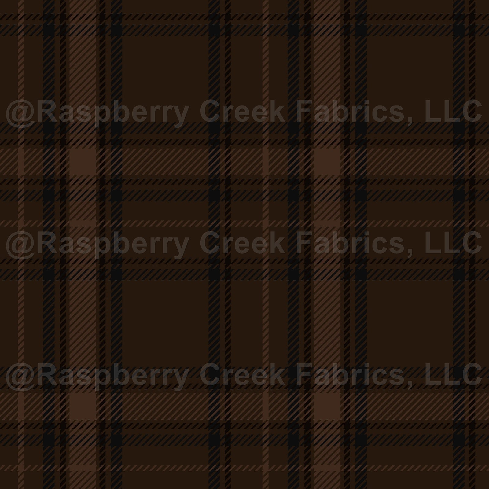 Dark Academia | Black and Chocolate Brown Plaid Tartan