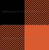 Black Plaid Pattern on Orange - Autumn colors Image