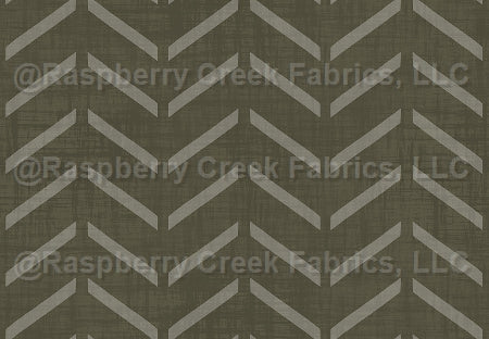 Ponies & Peonies- Chevron Green