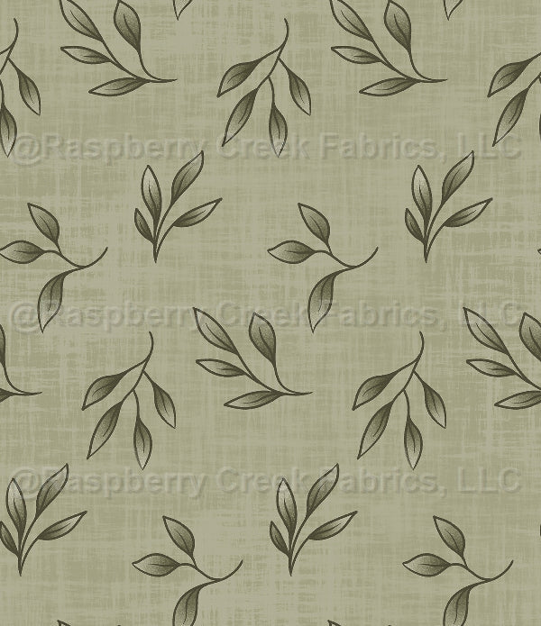 Ponies & Peonies- Leaf Green