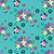 Teal, Purple, Navy, Magenta, and White Spring Bouquets, Poseys & Petals by Patternmint Image