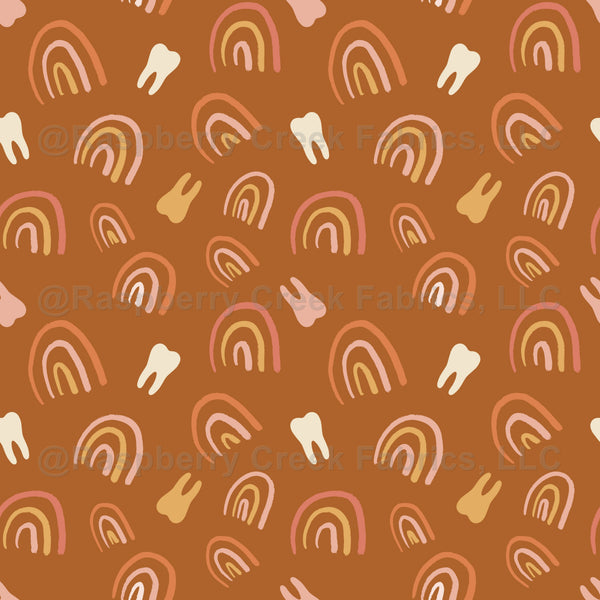 Rainbow Teeth - Rust - Raspberry Creek Fabrics