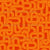 Retro MOD Geometric Shapes in Orange Red Image