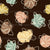 Espresso Brown and Happy Polka Dot Flowers, Naupaka Floral Wilderness Image