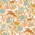 New modern chinoiserie_Birds and bow ties butterflies in trees_creamy background Image