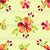 Red Berry Blooms-Scatter Floral on Light Green Image
