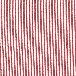 Red and White Pin Stripe Seersucker, Robert Kaufman Seersucker Collection Collection Fabric, Raspberry Creek Fabrics, watermarked, restored