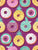 Undercover donuts // pink background pastel colors fruit donuts Image