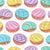 Kawaii Mexican conchas // white background multicoloured pan dulce Image