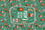 Fa La La La Latte Christmas Coffee Panel Green Image