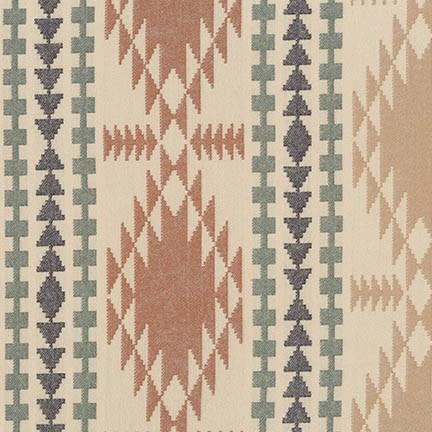 Cream Sage Rust Charcoal and Khaki Yarn Dyed Geometric Robert Kaufman Taos Flannel Fabric, Raspberry Creek Fabrics, watermarked, restored