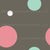 Brown Pink Mint and White Spotty Print, Seeing Spots (Spring Colorway) by Patternmint Image