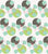 Mint Lime Pink Brown and White Retro Round Print, Seeing Spots (Spring Colorway) by Patternmint Image