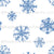 Blue on White Snowflakes, Hello Snow Collection Image
