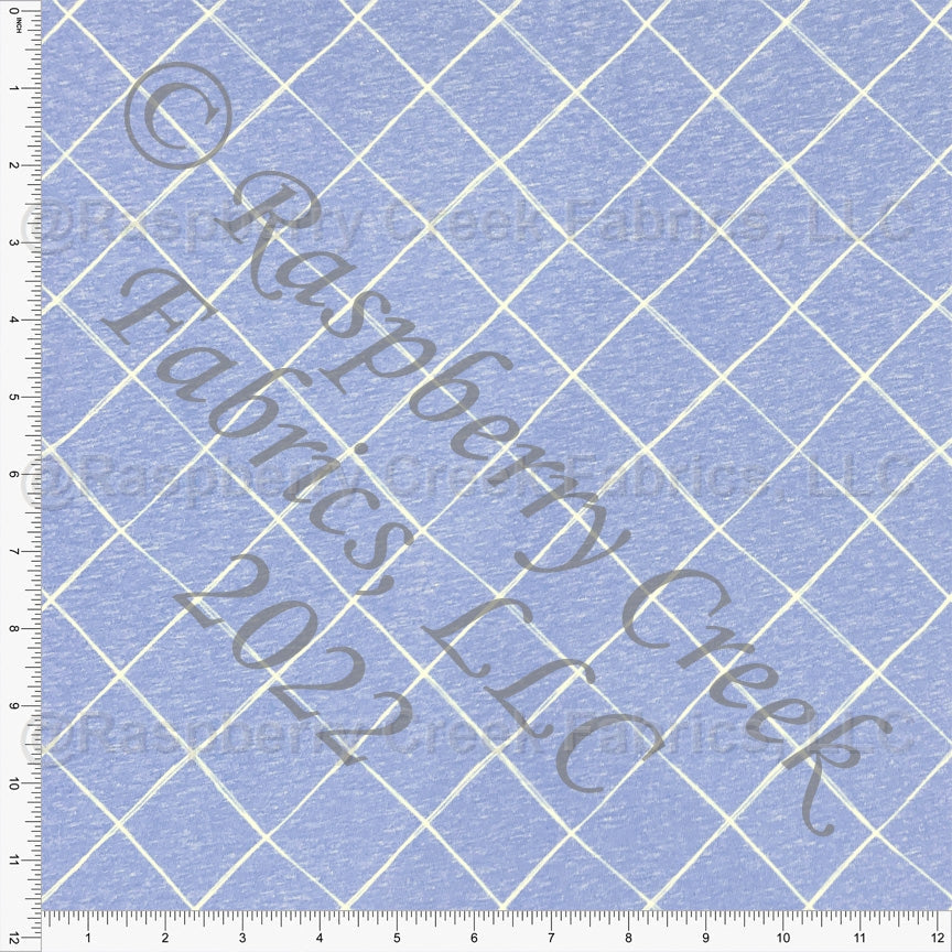Periwinkle and White Diamond Tri-Blend Jersey Knit Fabric, Sweet Tropical by Janelle Coury for CLUB Fabrics Fabric, Raspberry Creek Fabrics, watermarked