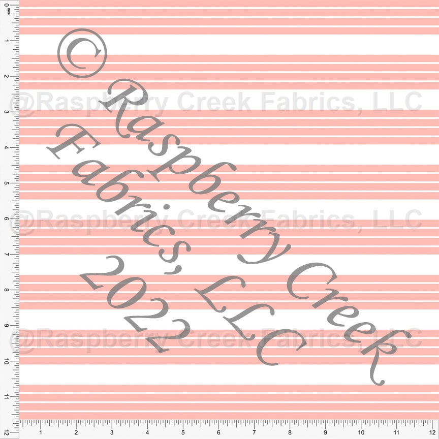 Blossom and White Stripe Print Fabric, Club Fabrics Fabric, Raspberry Creek Fabrics, watermarked