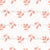Vintage Flowers Collection - handdrawn leaves in rose colour, pattern print by Annette Winter Image