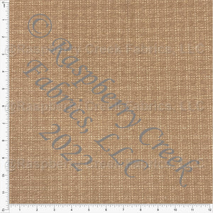 Chestnut Brown and Cream Dash Plaid Tri-Blend Jersey Knit Fabric, Wander by Kelsey Shaw for CLUB Fabrics Fabric, Raspberry Creek Fabrics, watermarked