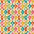 Mid Century Atomic Starbursts on retro diamonds in green, teal, pink and orange Image