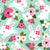 Floral bunny by MirabellePrint / Mint background Image
