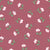 White and Bubble Gum Pink Flowers on Raspberry, Tropical Floral Oasis Collection Image