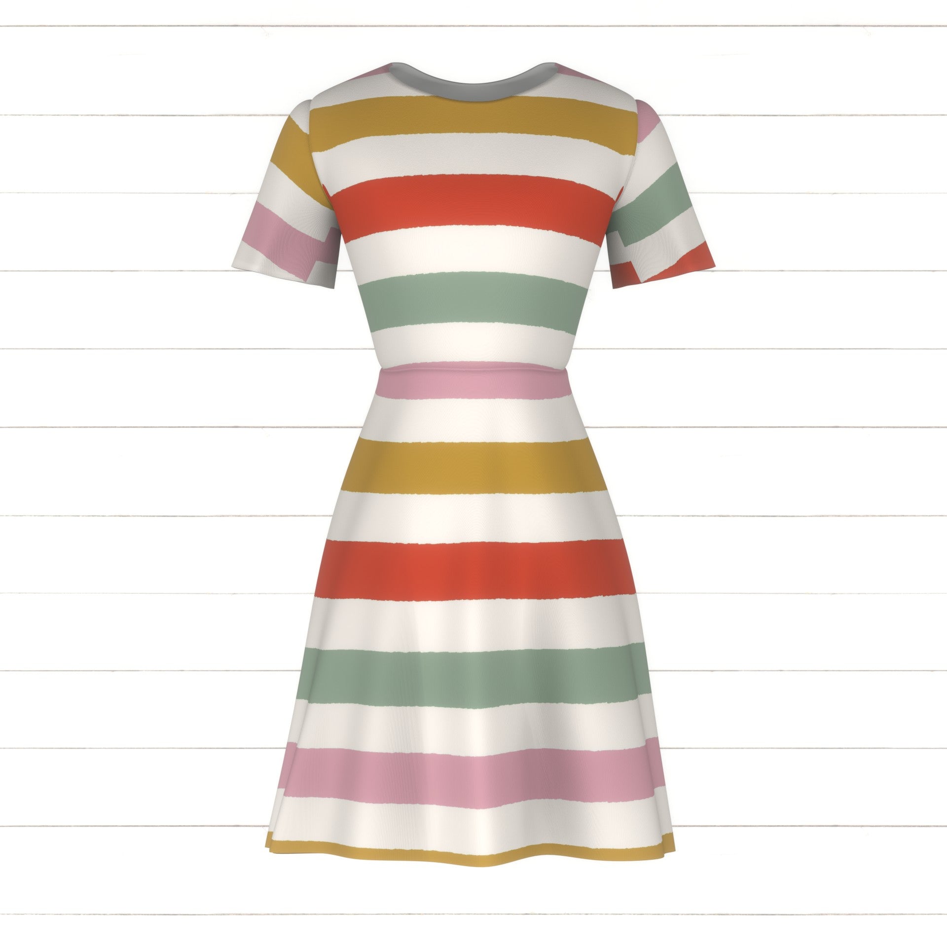 Back to School Stripes Fabric, Raspberry Creek Fabrics, watermarked