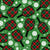 Christmas Plaid Pickleball Paddles Balls and Snowflakes on Green Image