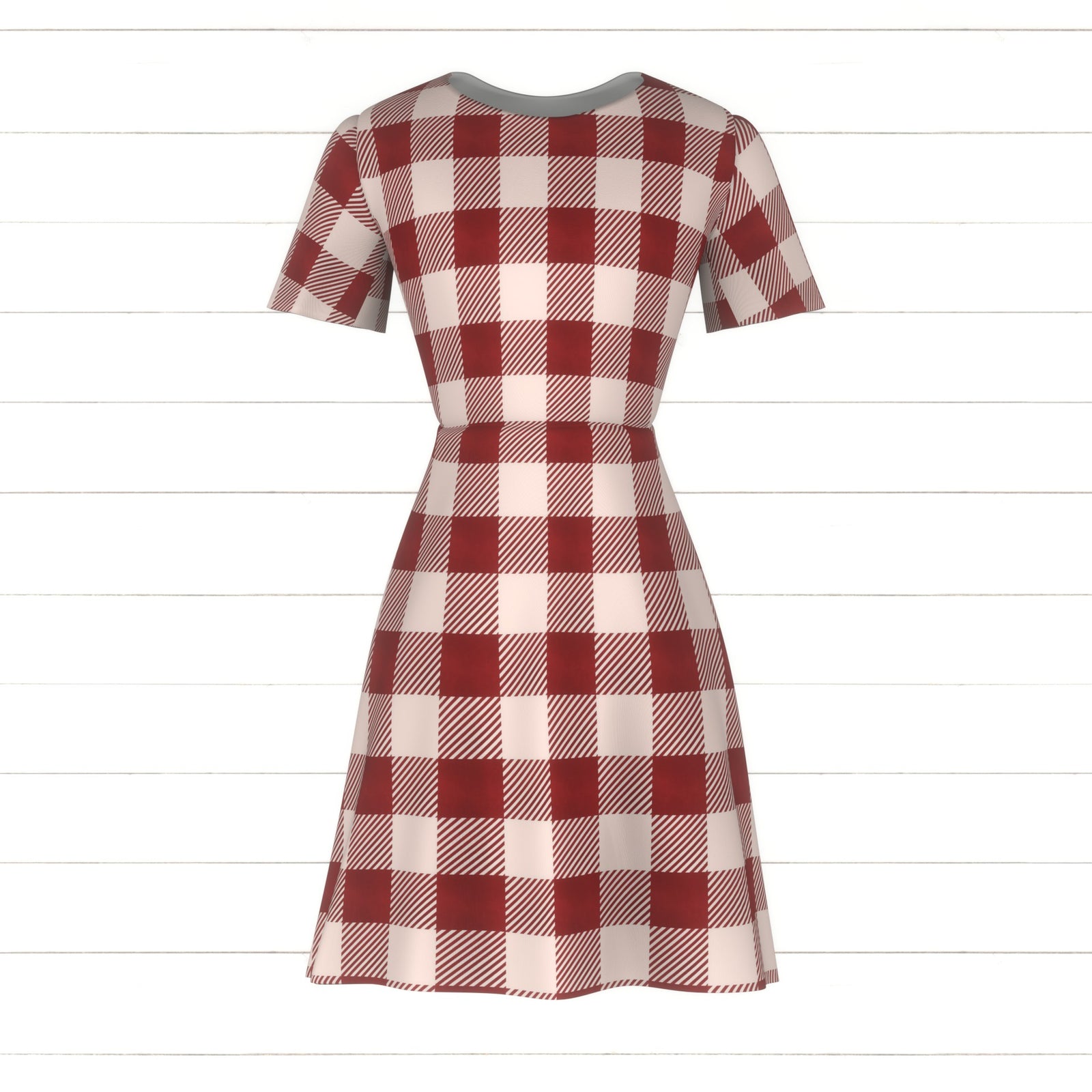 Sugar Plum Buffalo Check Red