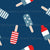 4th of July Popsicles on Navy Image