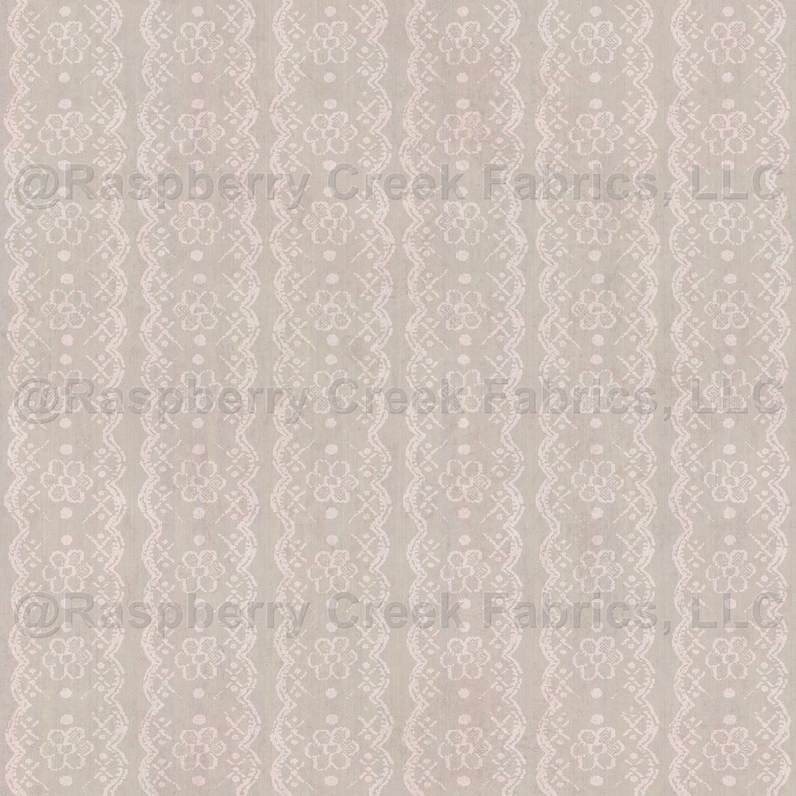 Vintage Lace - Blush Pink, Blossom Pink, Pink, Fabric, Raspberry Creek Fabrics, watermarked