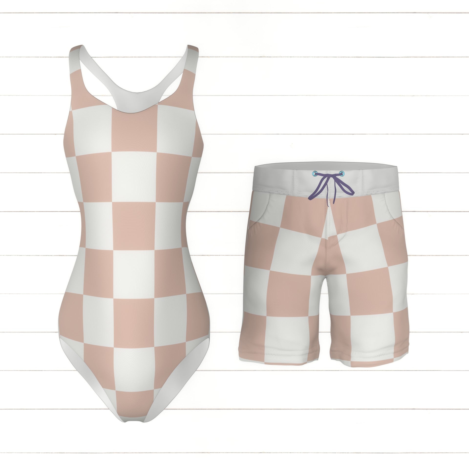 Pink Checkerboard Fabric, Raspberry Creek Fabrics
