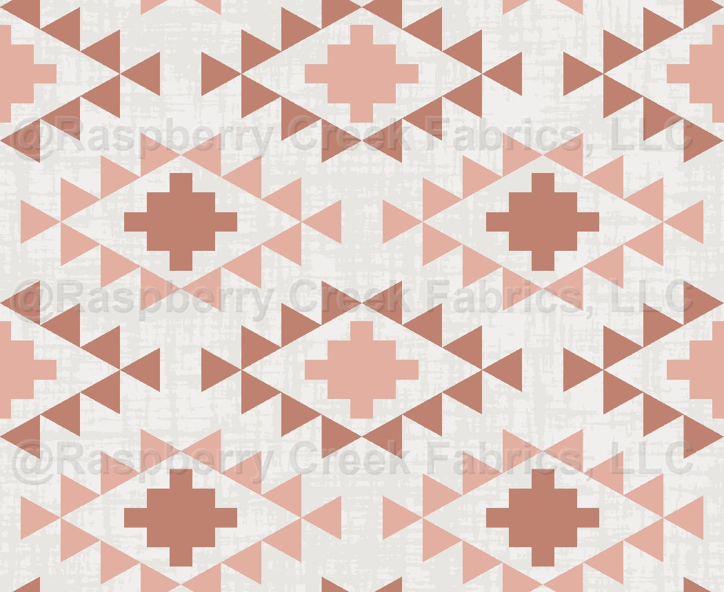 Mesa Aztec Pinks Fabric, Raspberry Creek Fabrics, watermarked