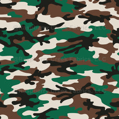 Camouflage by MirabellePrint / Blue Black Fabric, Raspberry Creek