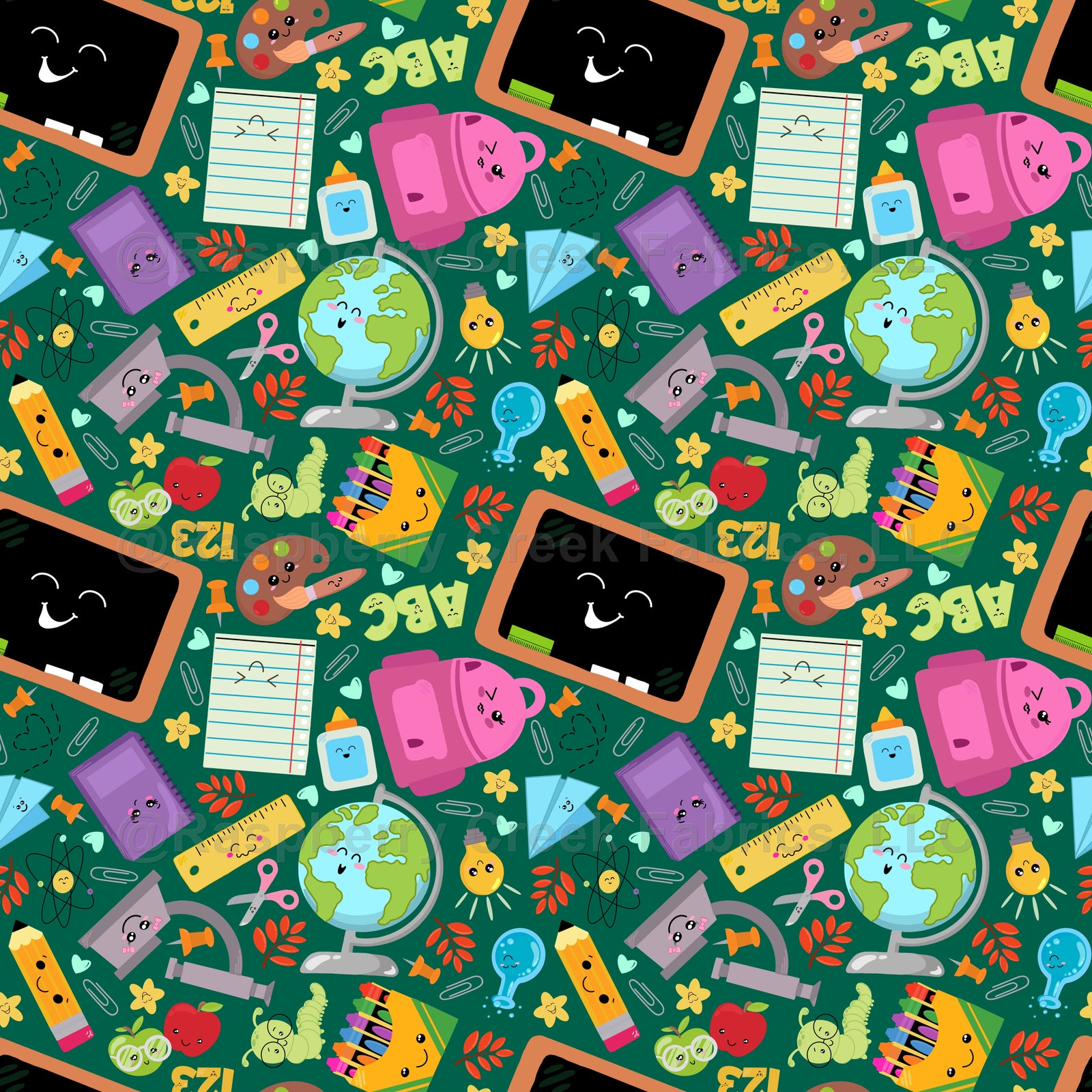 School days Chalkboard back to school Fabric, Raspberry Creek Fabrics, watermarked