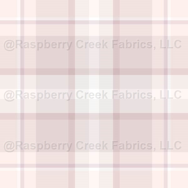 Blush Plaid - Neutral Soft Feminine Design Fabric, Raspberry Creek Fabrics, watermarked