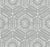 Simple boho flower motif hex tile - grey Image