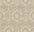 ecru boho daisy motif hex honeycomb tile Image
