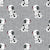 Dalmation Dogs on Grey Crosshatch Image