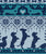 Fair Isle Knitting Doxie Love // grey background navy blue and teal dachshunds dogs bones paws and hearts Image