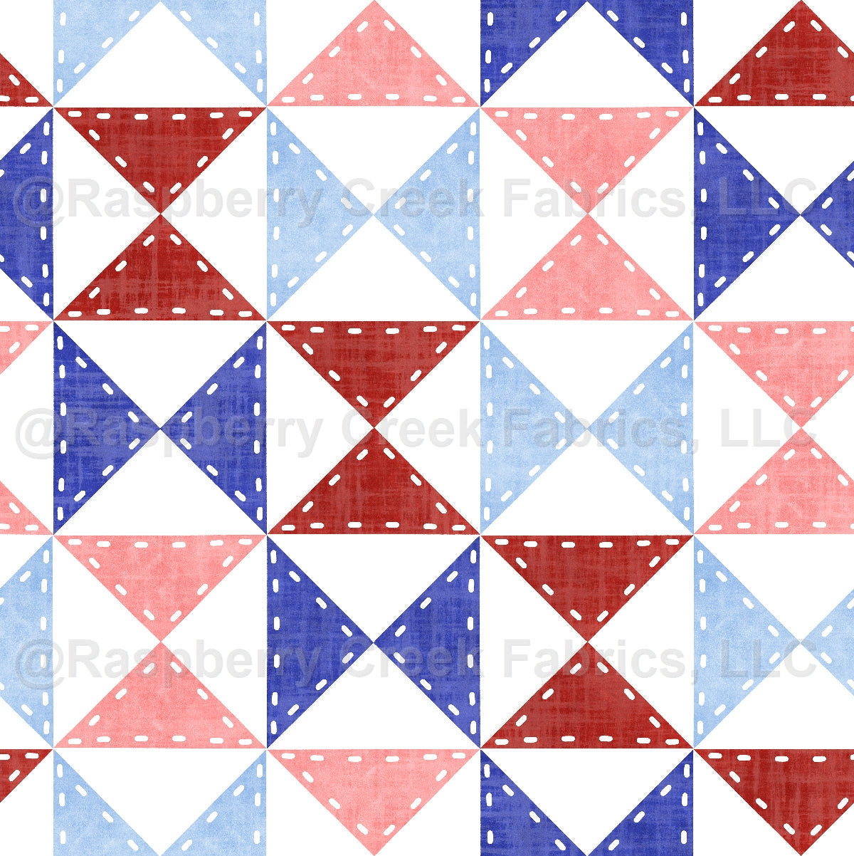All American Quilt Fabric, Raspberry Creek Fabrics, watermarked