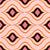 orange and pink retro geometric wavy pattern Image