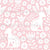 Folk White Easter Bunnies on Pale Pink Image