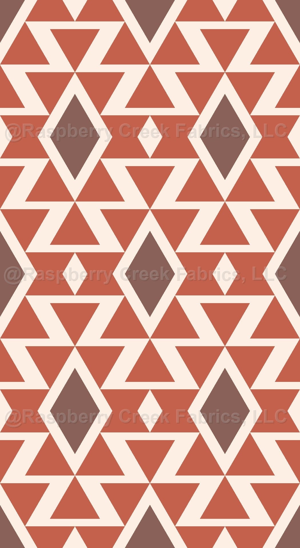 Buttercup Western Diamond Rust Fabric, Raspberry Creek Fabrics, watermarked