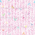 Fun pink herringbone arrows on white with rainbow color-pops Image